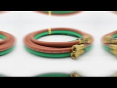 Résistant au feu de qualité T tuyau de soudage double Passion I.D 1/4' W.P 300Psi pour oxygène/carburant