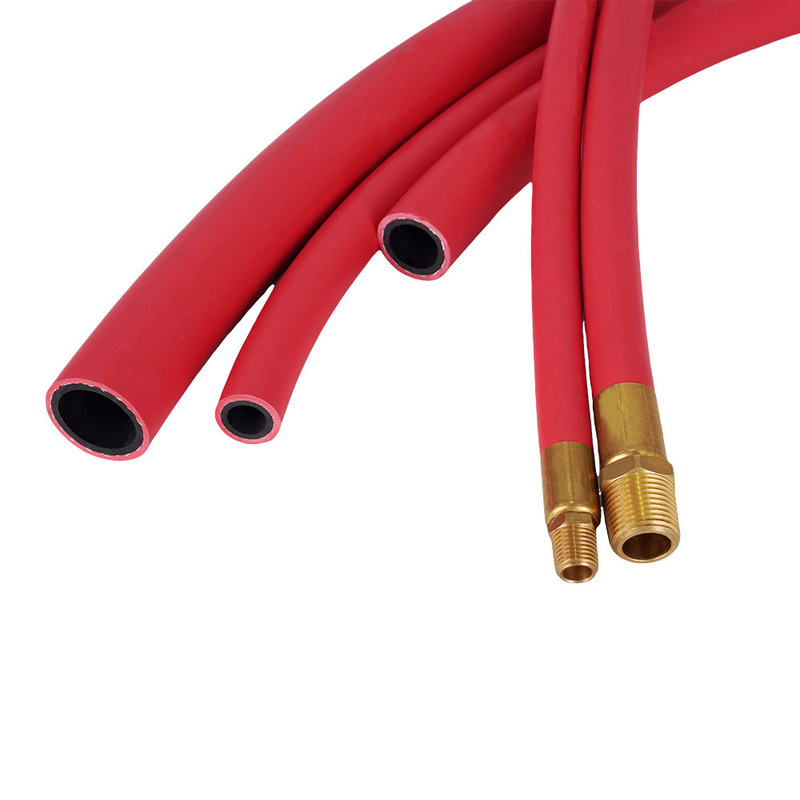 EPDM rouge 1/2' X 50FT avec assemblage de tuyau d'air en caoutchouc masculin NPT pour air comprimé