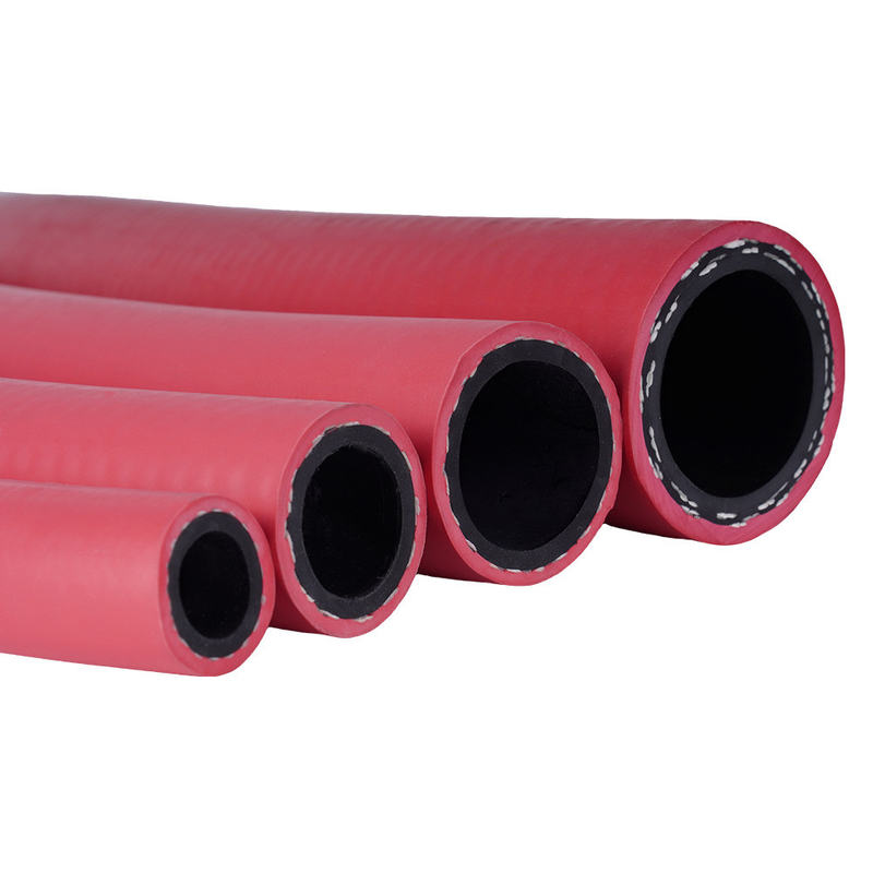 EPDM rouge 1/2' X 50FT avec assemblage de tuyau d'air en caoutchouc masculin NPT pour air comprimé