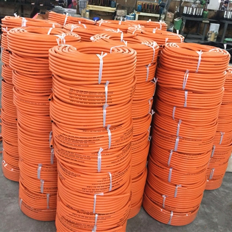 Flexible orange 50ft/100ft résistant à l'usure W. P 20bar 10mm orange tuyau de gaz LPG