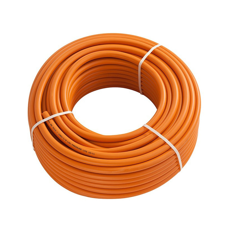 Flexible orange 50ft/100ft résistant à l'usure W. P 20bar 10mm orange tuyau de gaz LPG