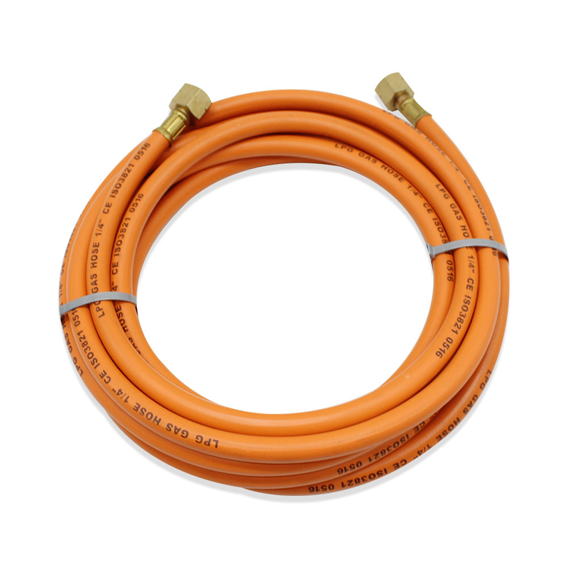 Flexible orange 50ft/100ft résistant à l'usure W. P 20bar 10mm orange tuyau de gaz LPG
