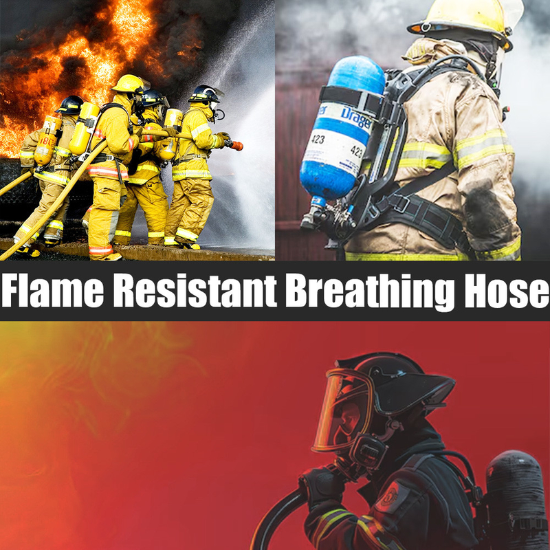 6.3 mm tuyau de respiration EPDM résistant aux flammes: sans odeur, de haute flexibilité UL94-V0