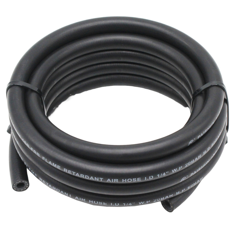 6.3 mm tuyau de respiration EPDM résistant aux flammes: sans odeur, de haute flexibilité UL94-V0