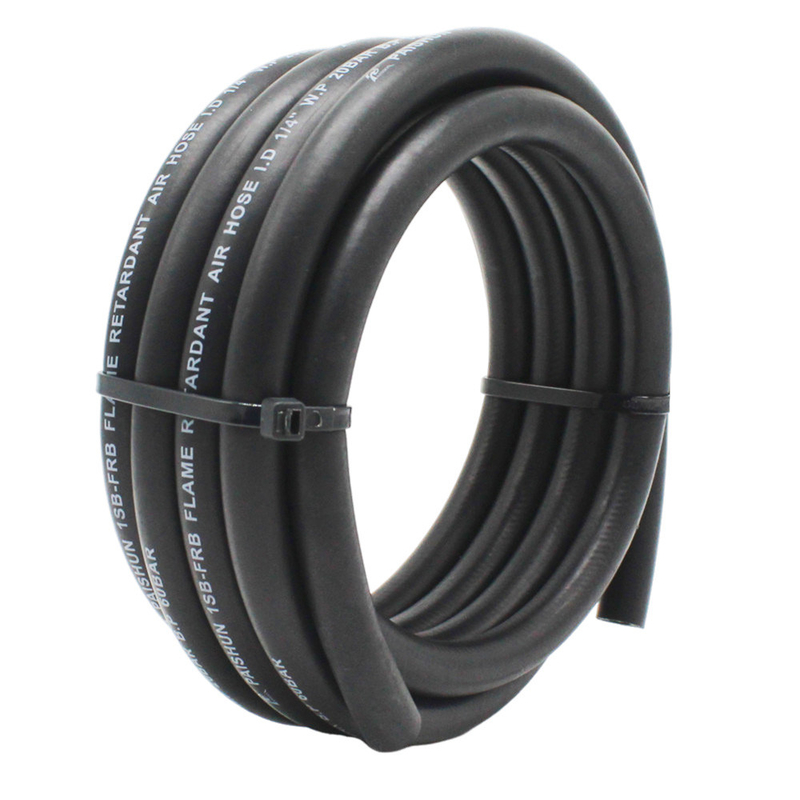 6.3 mm tuyau de respiration EPDM résistant aux flammes: sans odeur, de haute flexibilité UL94-V0