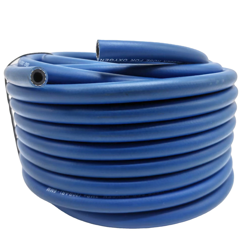 Bleu de qualité supérieure 8 mm 100 pieds de tuyau unique d'oxygène pour les applications de soudage et de coupe au gaz