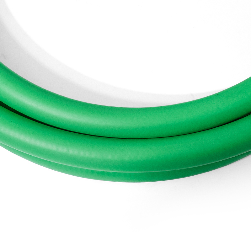 tuyau de jardin hybride court, plomb dans le tuyau d'eau de 5/8 pouces sur 10 pieds 150 PSI, résistant aux rebondissements, flexible pour toutes les conditions météorologiques avec des raccords en laiton solide de 3/4 