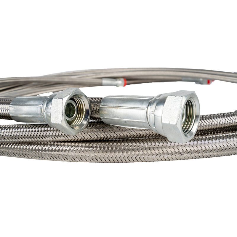 Ensemble de tuyau PTFE avec résistance aux hautes températures et propriétés de résistance chimique pour applications antistatiques