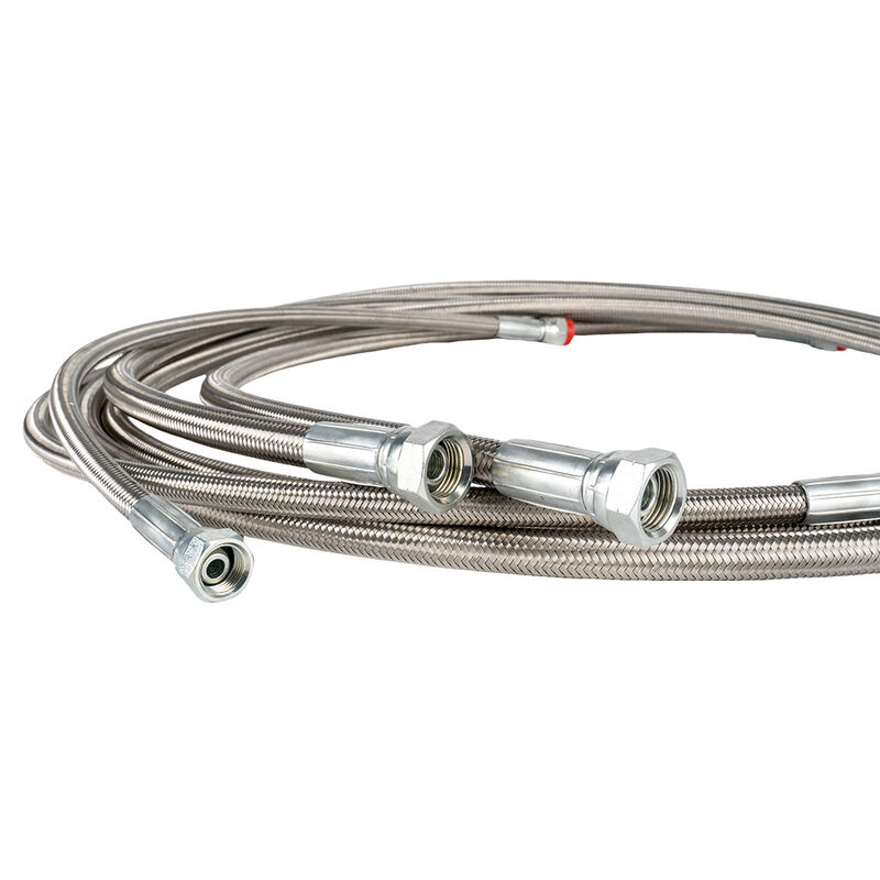 Ensemble de tuyau PTFE avec résistance aux hautes températures et propriétés de résistance chimique pour applications antistatiques