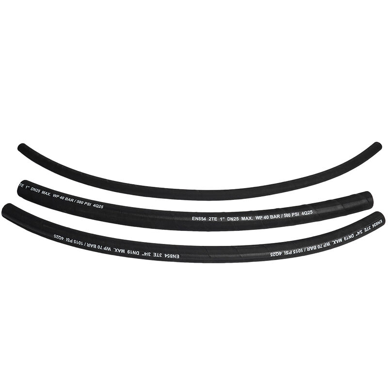 EN854 3TE tuyau hydraulique tressé textile avec caoutchouc synthétique résistant à l'huile et renforcement textile haute résistance MSHA / CE Approuvé