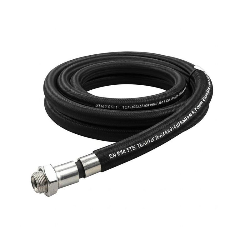 EN854 3TE tuyau hydraulique tressé textile avec caoutchouc synthétique résistant à l'huile et renforcement textile haute résistance MSHA / CE Approuvé