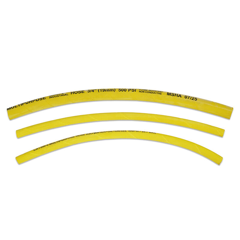 Tuyau polyvalent tressé en textile haute résistance pour l'exploitation minière - Résistant à l'huile et aux intempéries avec une large plage de températures pour un usage industriel