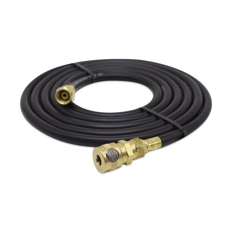 tuyau de soudage double haute pression 300 PSI avec construction en caoutchouc flexible et raccords en laiton mobile