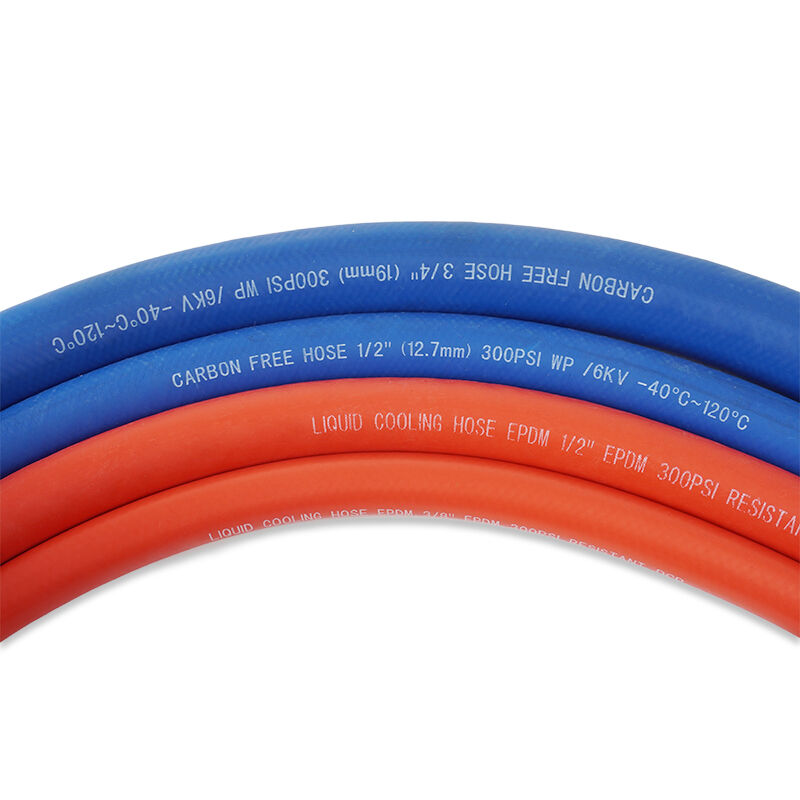 Tuyau de refroidissement liquide durci au peroxyde pour systèmes de refroidissement de moulage par injection et de moulage par soufflage – Tuyau industriel en caoutchouc résistant au feu et non conducteur (300 PSI)