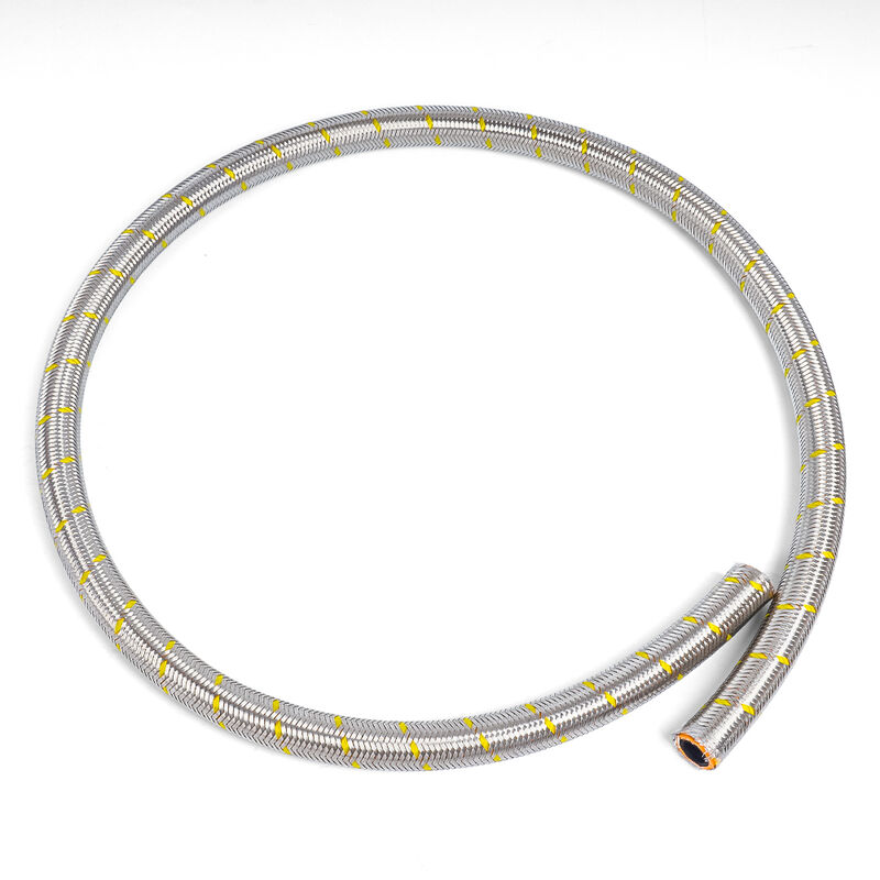 Coton tressé haute performance/acier inoxydable comme couverture Tuyau de carburant NBR – Flexible et résistant à l'huile, service de coupe gratuit pour les systèmes hydrauliques industriels