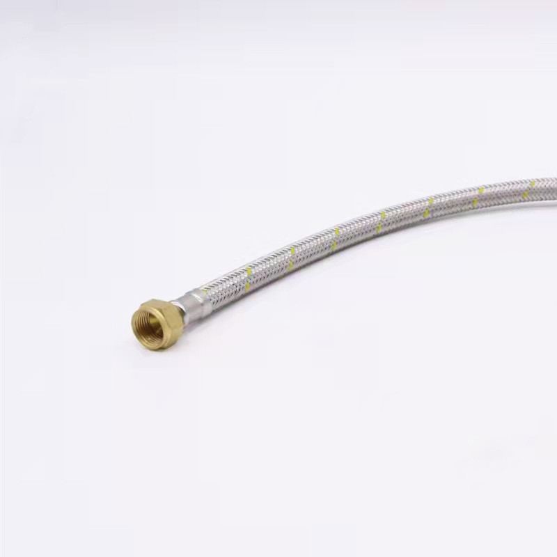 Le fil d'acier inoxydable a tressé le tuyau flexible en caoutchouc 1/2 » HI-HI 60cm de gaz 100cm